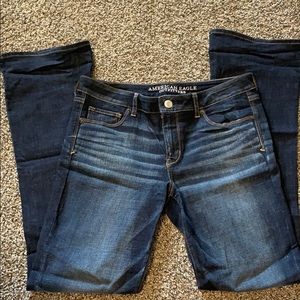 AE Skinny Kick Dark Wash Jeans